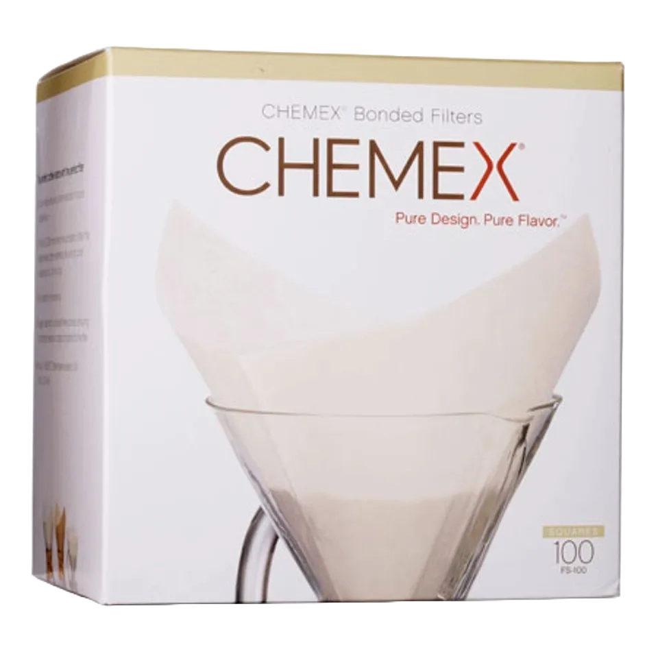 Chemex Kaffefilter – 6, 8 og 10 kopper / ChemAer (100 stk.) Chemex sine originale filter er 20–30 % tykkere enn vanlige kaffefilter, noe som gir en ren og balansert kopp kaffe.